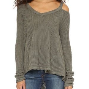 Free People Moonshine Cold Shoulder sweater